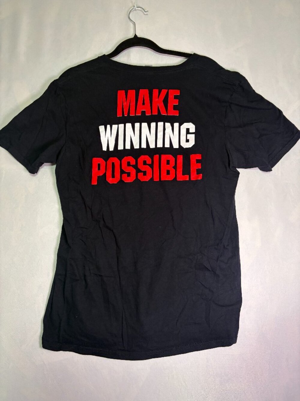 Trigon Sports Make Winning Possible Black Graphic T-Shirt Large Gildan